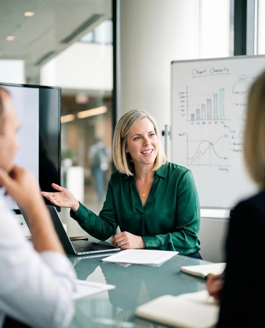 Angela Wimmer in a coaching session
